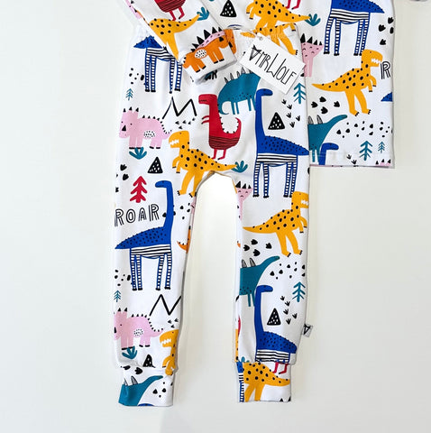 SALE - baby legging - scribble Dino