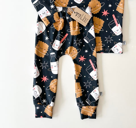 SALE - Baby Legging - space milk and cookies